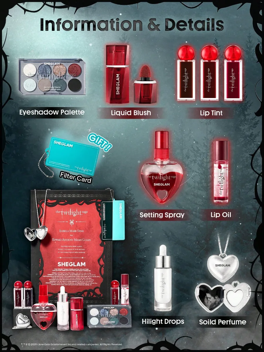 The Twilight Saga X SHEGLAM Full Collection Set 2